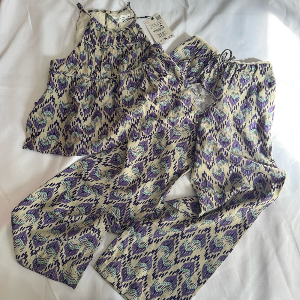 Zara SET Girls Pants Outfit  NWT